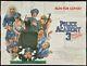 École De Police 3 Affiche Originale Du Cinéma Quad Drew Struznan Artwork 1986