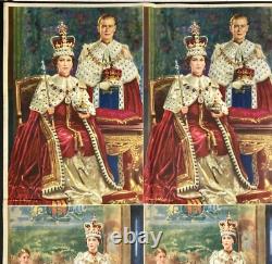 Elizabeth est reine Affiche de film Quad originale Pathé Salomon Van Abbé Artwork'53