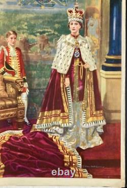 Elizabeth est reine Affiche de film Quad originale Pathé Salomon Van Abbé Artwork'53