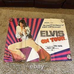 Elvis Sur Tour 1970 Le Film Original Rare Du Royaume-uni Quad Poster Elvis Presley