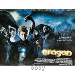 Eragon 2006 Énorme Affiche Film Sur Carte, Signée Par Irons Malkovich Guillory Paolini