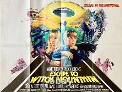 Escape To Witch Mountain Original Walt Disney 1975 Film Quad Poster Bysud Art