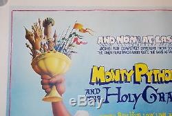 Et Le Monty Python Graal 1975 Colombie Quad Entoilée Movie Poster 50e