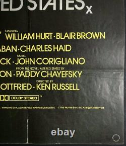 États Altérés Affiche de Film Originale Quad Ken Russell William Hurt 1980