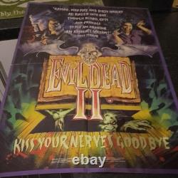 Evil Dead 2 (1987) Affiche de cinéma Quad 30x40 Rare
