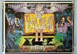 Evil Dead 2 Original De 1987 Au Royaume-uni Film De Quad Affiche Culte Zombie Horreur Sam Raimi