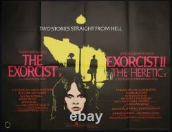 Exorciste I + II Affiche de Film Originale Quad Linda Blair William Friedkin