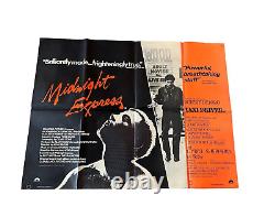 Express de minuit / Affiche de film originale Taxi Driver Quad Robert De Niro