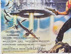 FLASH GORDON (1980) Affiche originale de cinéma Quad Sam J. Jones, Brian Blessed