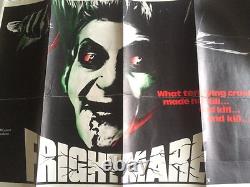 FRIGHTMARE Affiche britannique Quad Pete Walker Tigon Horreur Royaume-Uni