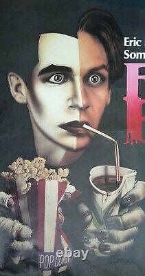 Fade To Black (1980) Rare Affiche Originale Du Quad Britannique Horror Comedy Thriller