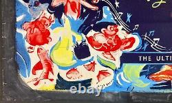 Fantasia Affiche de Cinéma Quad Originale Walt Disney des Années 1960 RR