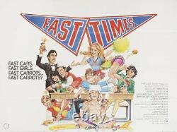 Fast Times À Ridgemont High 1982 Affiche Du Quadruple Britannique
