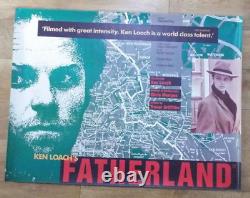 Fatherland Ken Loach's 1986 Affiche De Cinéma Originale Du Royaume-uni Quad Rare