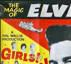 Filles Filles Filles / Style Paradisiaque Hawaïen Affiche de Cinéma Originale Quad Elvis