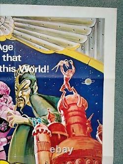 Flesh Gordon (1974) Poster De Cinéma Quad Britannique Original Fantasy Sexploitation Science-fiction