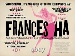 Frances Ha 2012 Affiche de film originale UK Quad Noah Baumbach Greta Gerwig