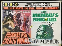 Frankenstein Créa La Femme Mummys Suaire Original Quad Affiche Du Film Marteau 1967