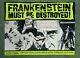 Frankenstein Doit Être Détroyé (r1970) Poster De Cinéma Quad Original Hammer Horroor