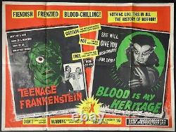 Frankenstein adolescent / Le sang est mon héritage Affiche de cinéma originale Quad Movie