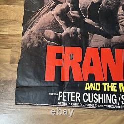 Frankenstein et le monstre de l'enfer Affiche originale du film Quad UK 1974