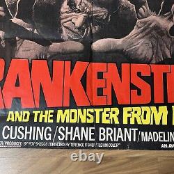 Frankenstein et le monstre de l'enfer Affiche originale du film Quad UK 1974