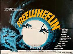 'Freewheelin (1976) Affiche de film originale rare du Royaume-Uni'