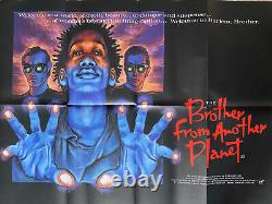 Frère d'un autre planète (1984) Affiche de film quad vintage originale du Royaume-Uni