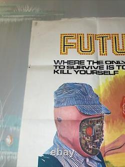 Future World Original Uk Film Quad Film Poster 1976 Peter Fonda Blythe Danner
