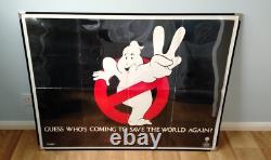GHOSTBUSTERS 2 (1989) rare original UK teaser de Noël affiche de cinéma quad