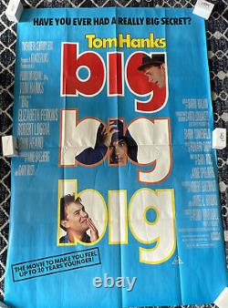 GRAND poster de film TOM HANKS, 'RARE' grande double quad du Royaume-Uni