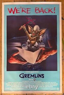 GREMLINS AFFICHE QUAD ORIGINALE 1985 ! Steven SPIELBERG