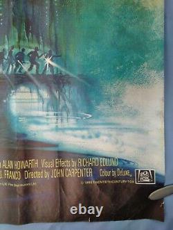 GROS PROBLÈME DANS PETITE CHINE (1986) affiche originale UK QUAD avec l'art fantastique de Bysouth