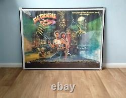 GROS PROBLÈME DANS PETITE CHINE (1986) affiche originale UK QUAD avec l'art fantastique de Bysouth