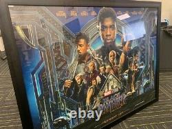 Genuine Black Panther (2018) Original Cinema Movie Quad Poster 40x30 (encadré)