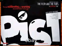 Genuine Sex Pistols La Saleté et la Fureur Affiche de Film Quad Punk