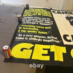 Get Carter 1971 Affiche de film originale UK Quad Rare Critiques Michael Caine