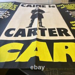 Get Carter 1971 Affiche de film originale UK Quad Rare Critiques Michael Caine