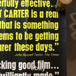 Get Carter 1971 Affiche de film originale UK Quad Rare Critiques Michael Caine
