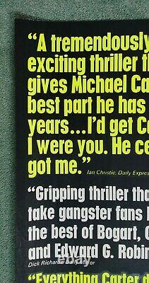 Get Carter (1971)rare Original Royaume-uni Critiques Rolled Quad Film Poster Michael Caine