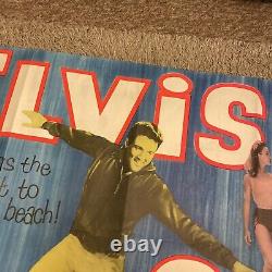 Girl Happy 1960's Very Rare Original Film Britannique Quad Poster Elvis Presley