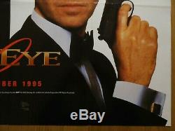 Goldeneye (1995) Affiche Originale De Film / Film Avance Quad Au Royaume-uni, James Bond, Rare