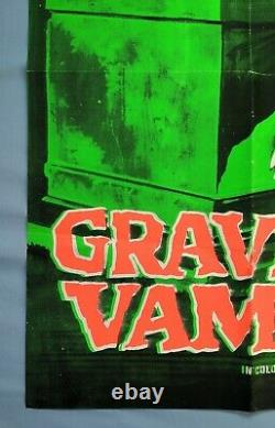 Grave Du Vampire /tomb De L'undead (1972) Affiche Originale Du Film Quad Db Du Royaume-uni