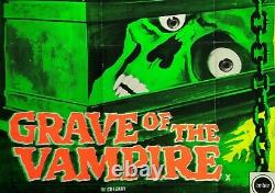 Grave Du Vampire /tomb De L'undead (1972) Affiche Originale Du Film Quad Db Du Royaume-uni