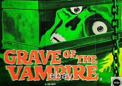 Grave Du Vampire /tomb De L'undead (1972) Affiche Originale Du Film Quad Db Du Royaume-uni