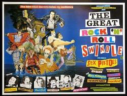 Great Rock N Roll Arnaque Sex Pistols Punk Rock 1980 Affiche De Film Britannique Quad