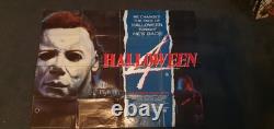 HALLOWEEN 4 Affiche Quad. Michael Myers. John Carpenter. Film d'Horreur.