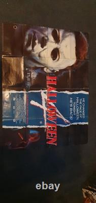 HALLOWEEN 4 Affiche Quad. Michael Myers. John Carpenter. Film d'Horreur.