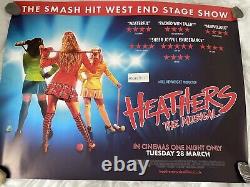 Heathers The Musical (2023) Affiche originale double face du cinéma britannique en quad.