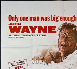 Hellfighters AFFICHE DE FILM QUAD ORIGINALE John Wayne Andrew V McLaglen